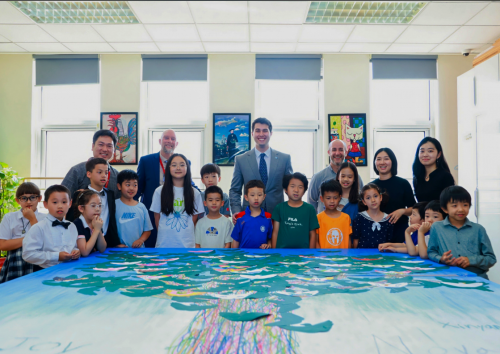 常驻联合国青年大使布兰科在北京蒙台梭利国际学校开启未来之旅
